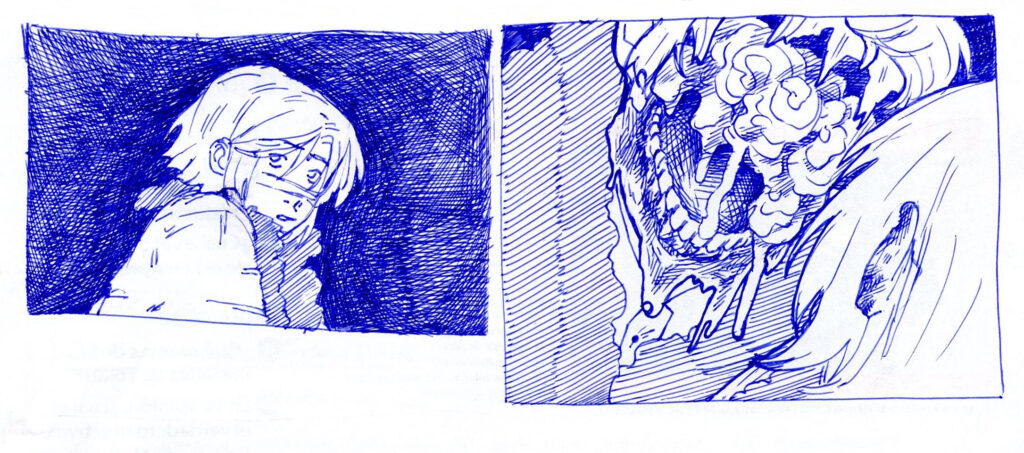 Noční můra, mini komiks / Nightmare, mini comic