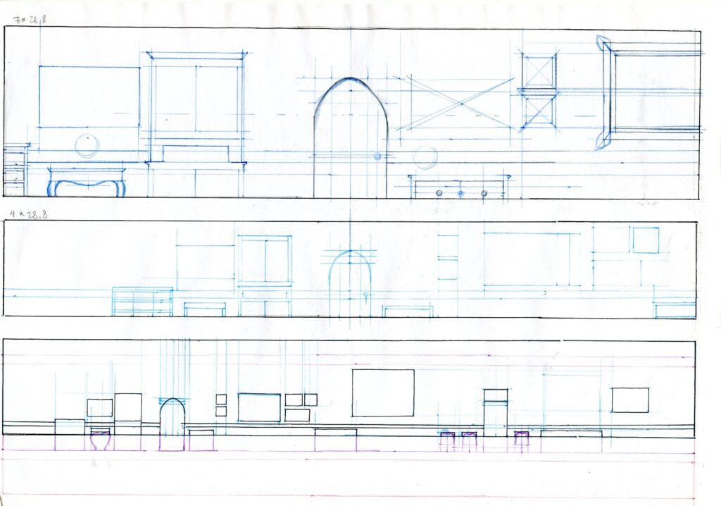 Návrh chodby pro animaci „Tma“ / Concept of a hallway for the animation „Tma“